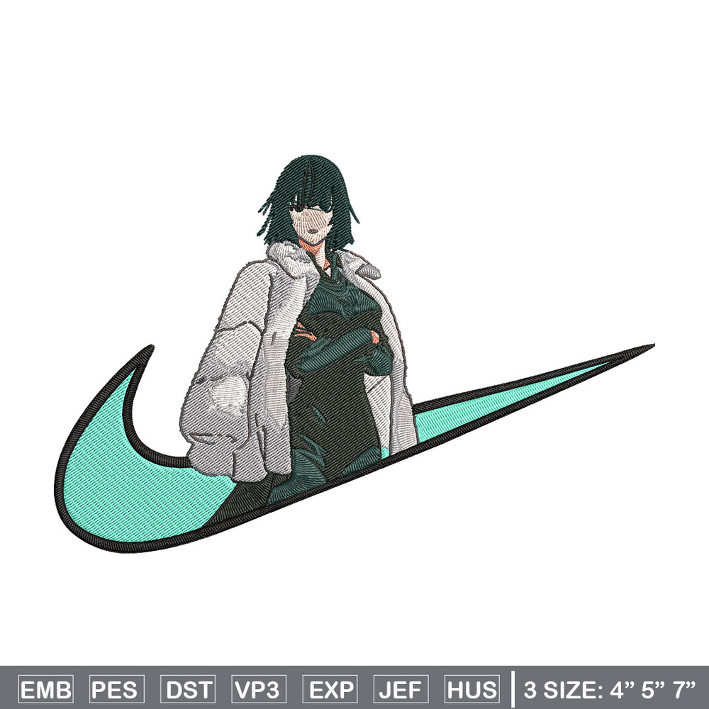 Fubuki nike Embroidery Design,One punch man Embroidery, Embroidery File, Nike Embroidery,Anime shirt,Digital download.jpg