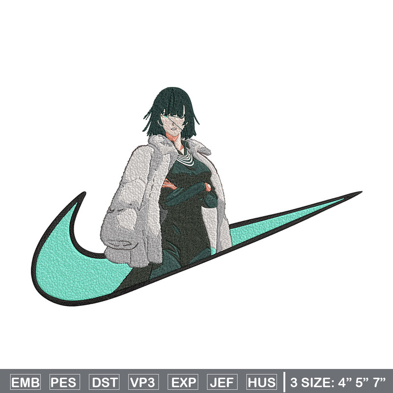 Fubuki x nike Embroidery Design, One punch man Embroidery,Embroidery File,Nike Embroidery,Anime shirt,Digital download.jpg
