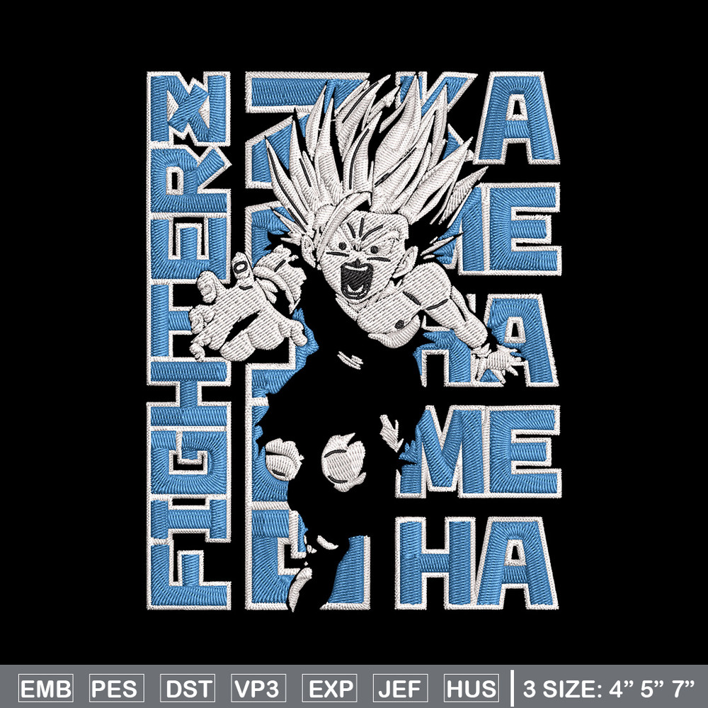 Gohan poster Embroidery Design, Dragonball Embroidery, Embroidery File, Anime Embroidery, Anime shirt, Digital download.jpg