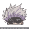 Gojo Peeker Embroidery Design, Jujutsu Embroidery, Embroidery File, Anime Embroidery, Anime shirt, Digital download..jpg