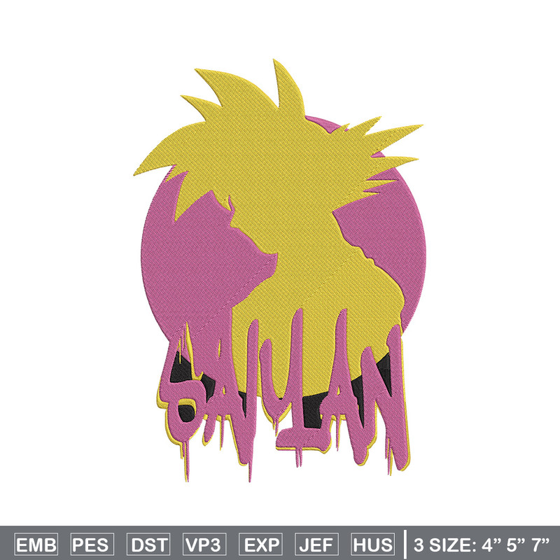Goku circle Embroidery Design, Dragonball Embroidery, Embroidery File, Anime Embroidery, Anime shirt, Digital download.jpg