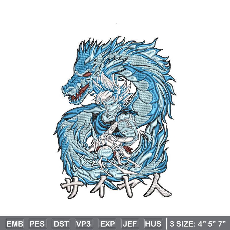 Goku dragon Embroidery Design, Dragonball Embroidery, Embroidery File, Anime Embroidery, Anime shirt, Digital download.jpg