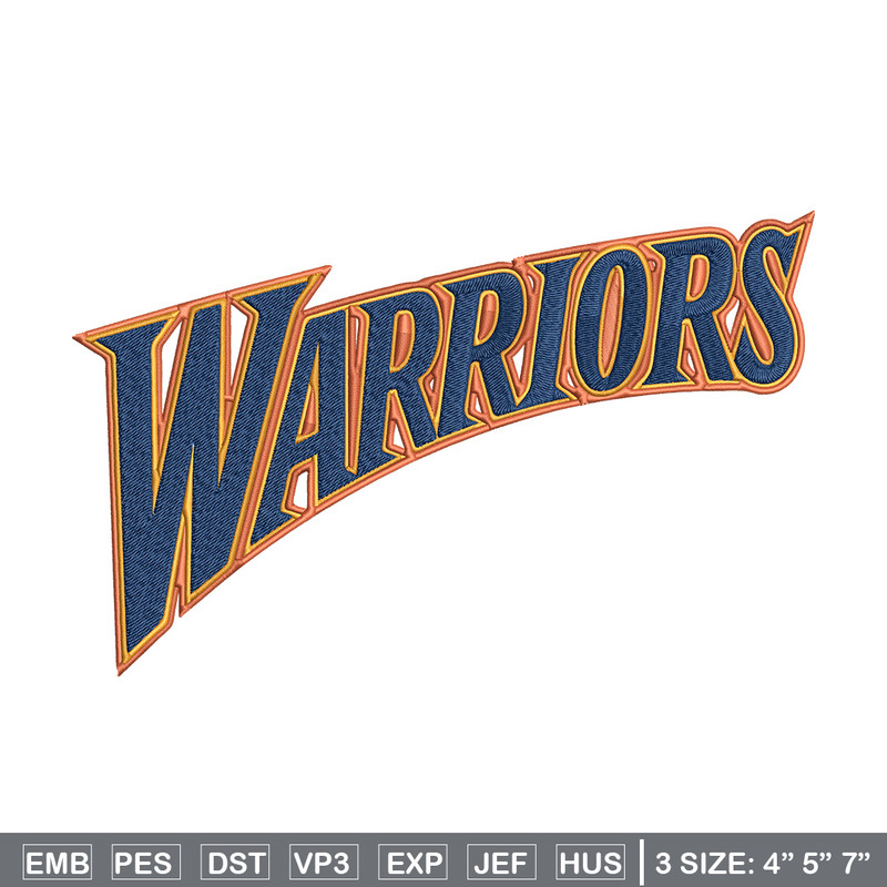 Golden State Warriors logo embroidery design, NBA embroidery, Sport embroidery, Embroidery design,Logo sport embroidery..jpg