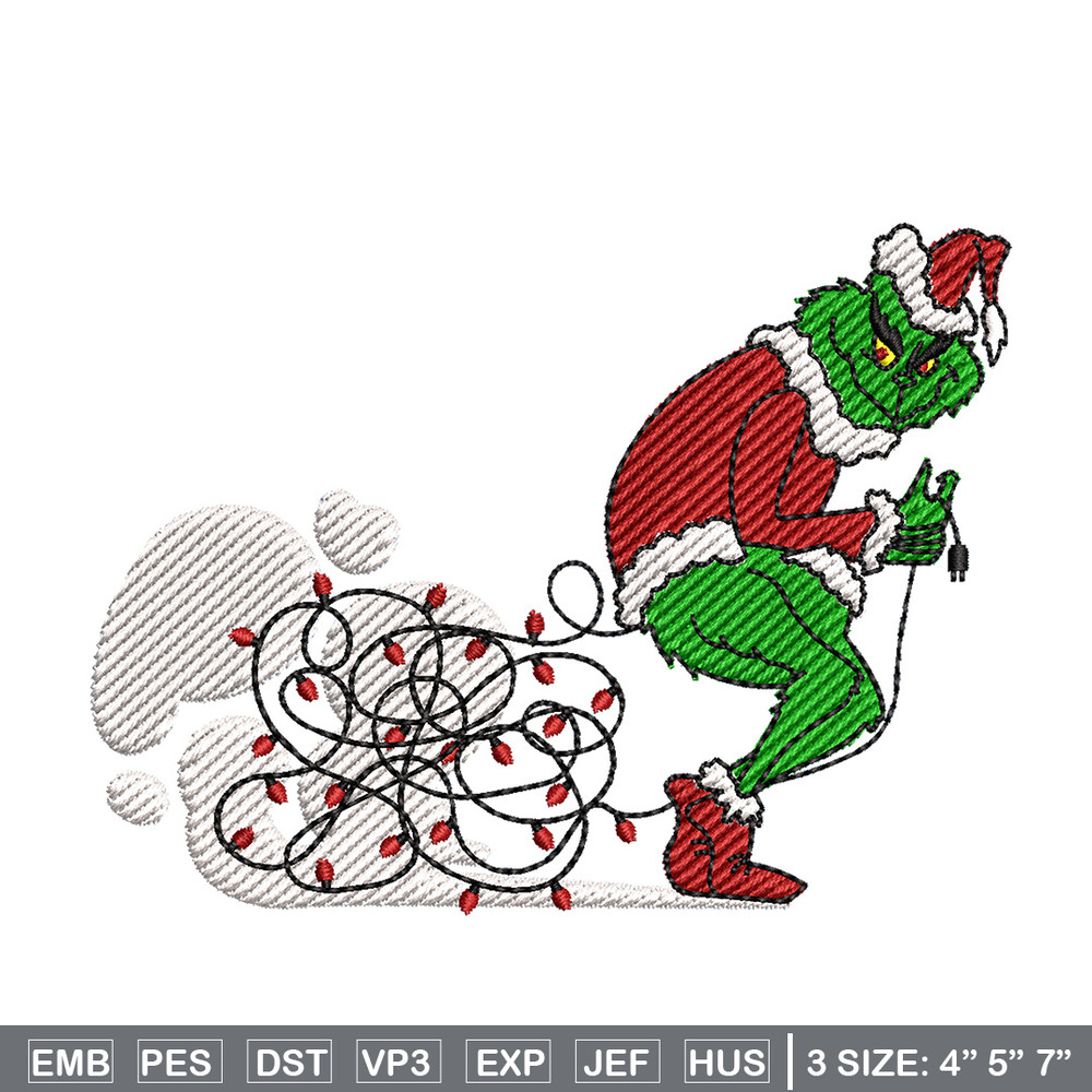 Grinch funny embroidery design, Grinch embroidery, Chrismas design,Embroidery shirt, Embroidery file, Digital download.jpg