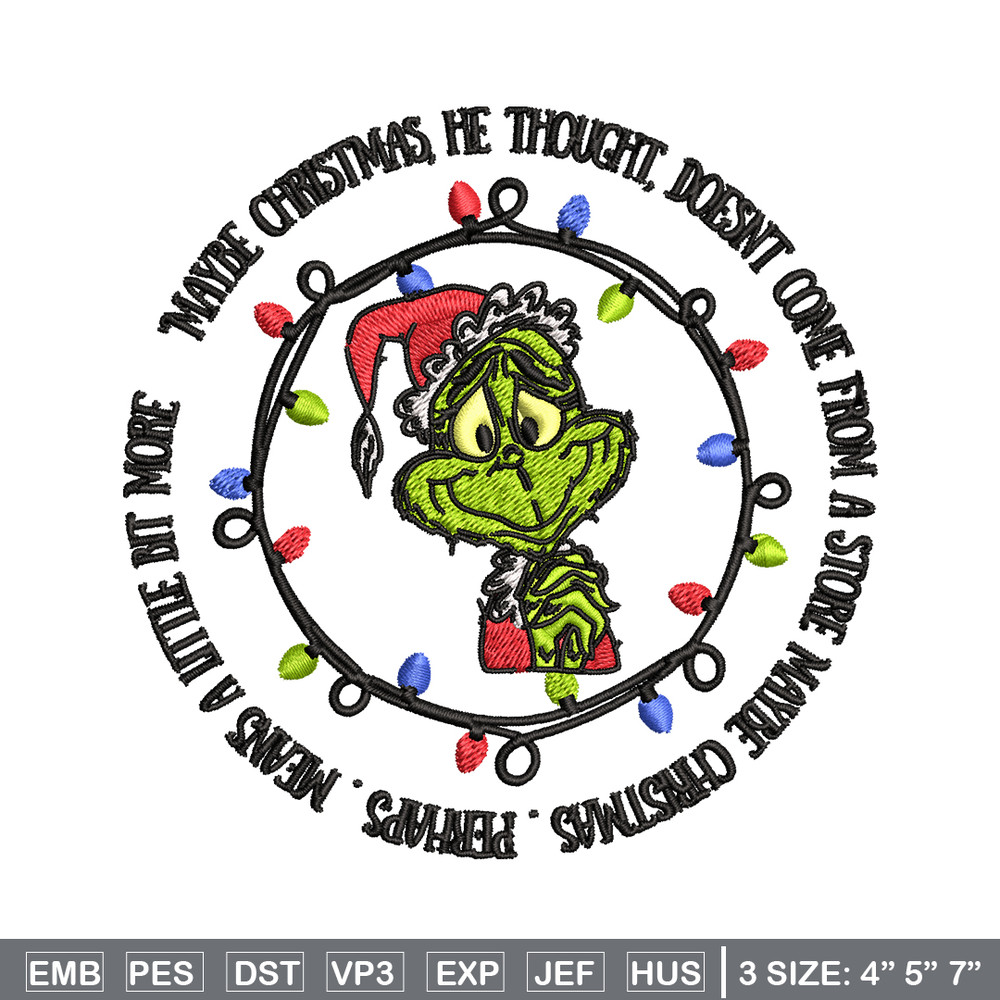 Grinch santa logo Embroidery design, Grinch merry christmas Embroidery, Grinch design, Embroidery File, Instant download.jpg