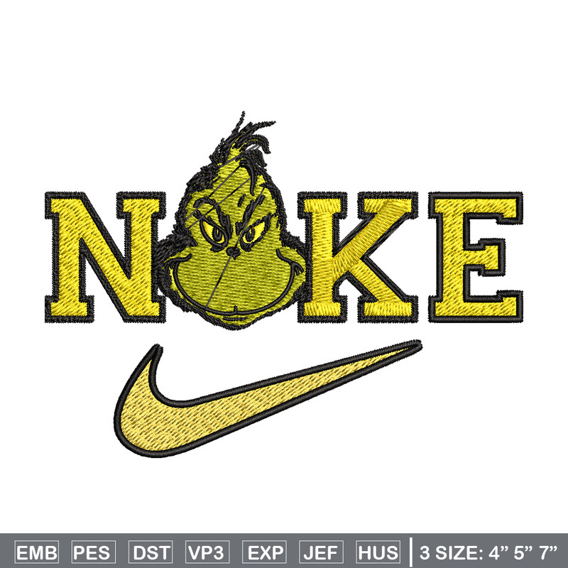Grinch x nike Embroidery Design, Nike Embroidery, Brand Embroidery, Embroidery File, Logo shirt, Digital download.jpg