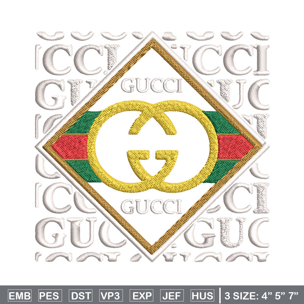 Gucci design Embroidery Design, Gucci Embroidery, Brand Embroidery, Logo shirt, Embroidery File, Digital download.jpg