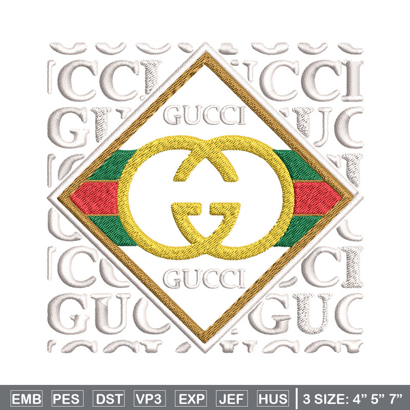 Gucci design Embroidery Design, Gucci Embroidery, Brand Embroidery, Logo shirt, Embroidery File, Digital download.jpg