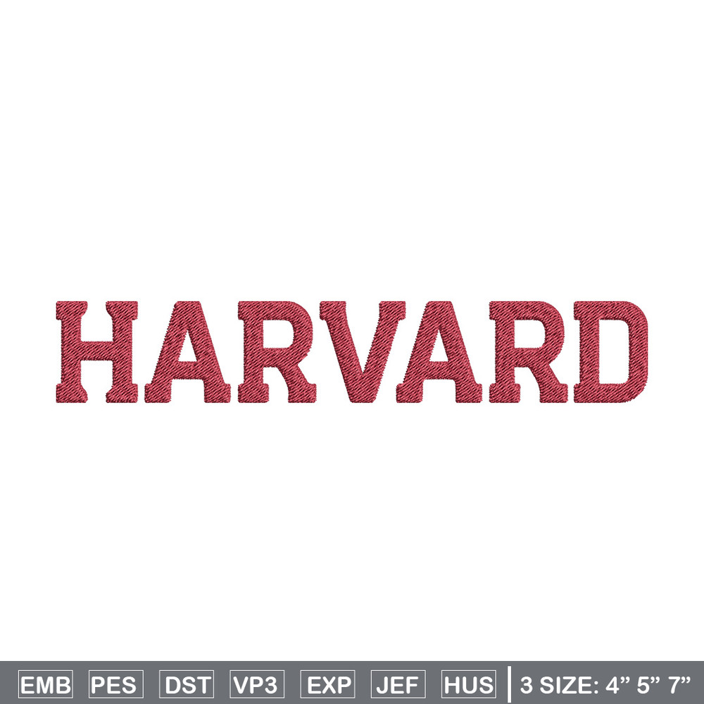 Harvard logo embroidery design, College embroidery, Sport embroidery, logo sport embroidery, Embroidery design.jpg
