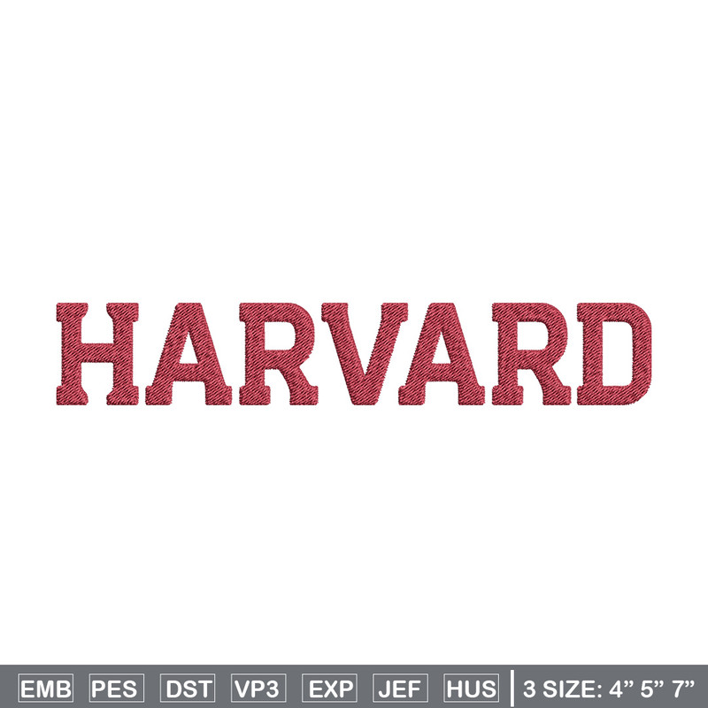 Harvard logo embroidery design, College embroidery, Sport embroidery, logo sport embroidery, Embroidery design.jpg