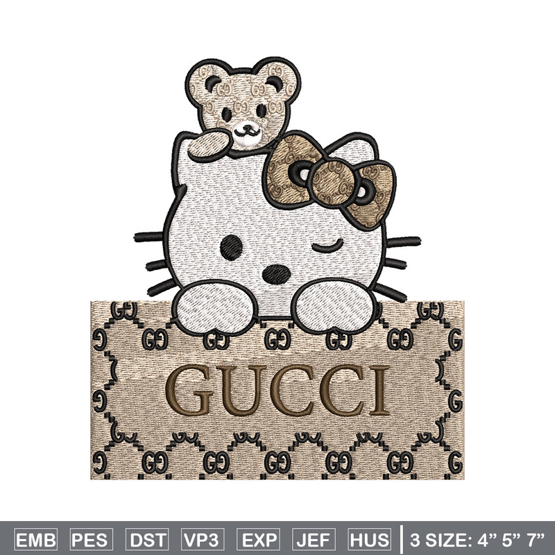 Hello kitty gucci Embroidery Design, Gucci Embroidery, Embroidery File, Logo shirt, Sport Embroidery, Digital download..jpg