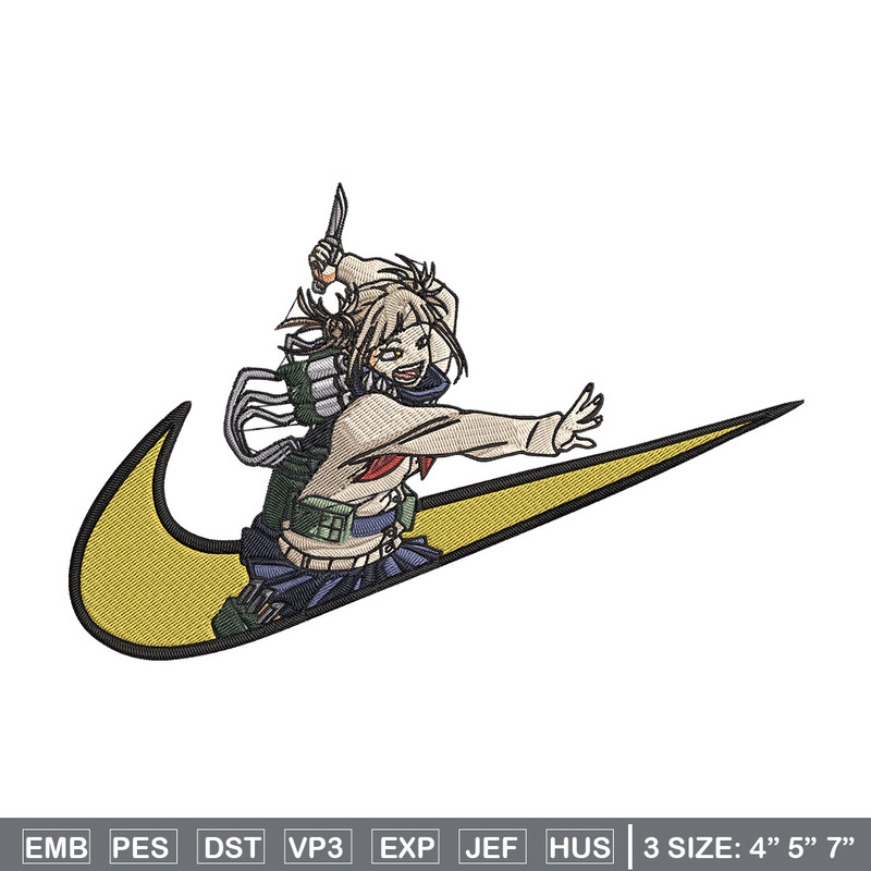 Himiko toga x nike Embroidery Design, Mha Embroidery, Embroidery File, Nike Embroidery, Anime shirt, Digital download.jpg