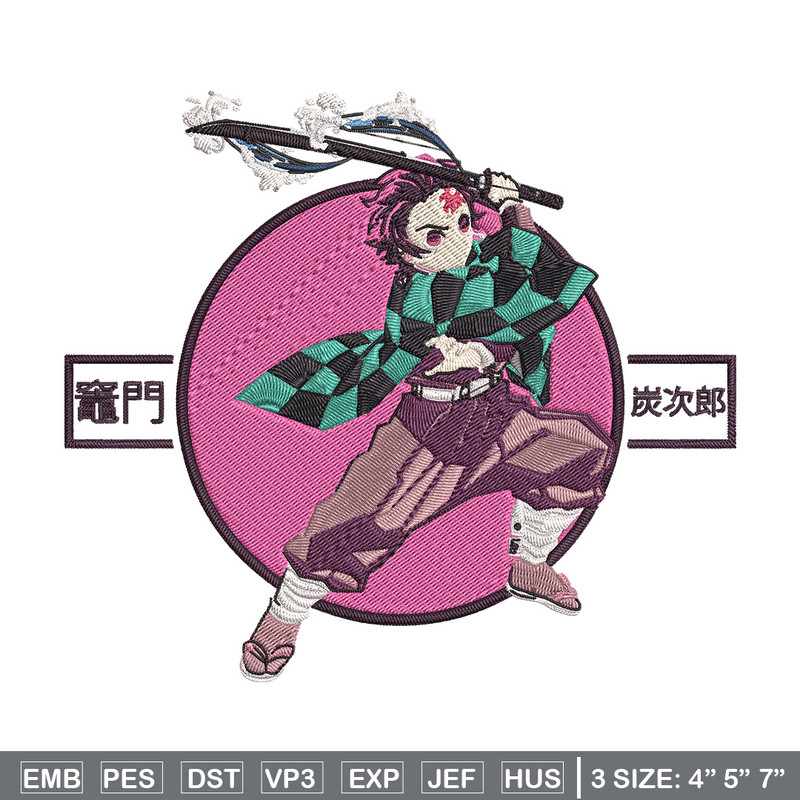 Kamado Tanjiro Embroidery Design, Demon slayer Embroidery,Embroidery File, Anime Embroidery,Anime shirt,Digital download.jpg