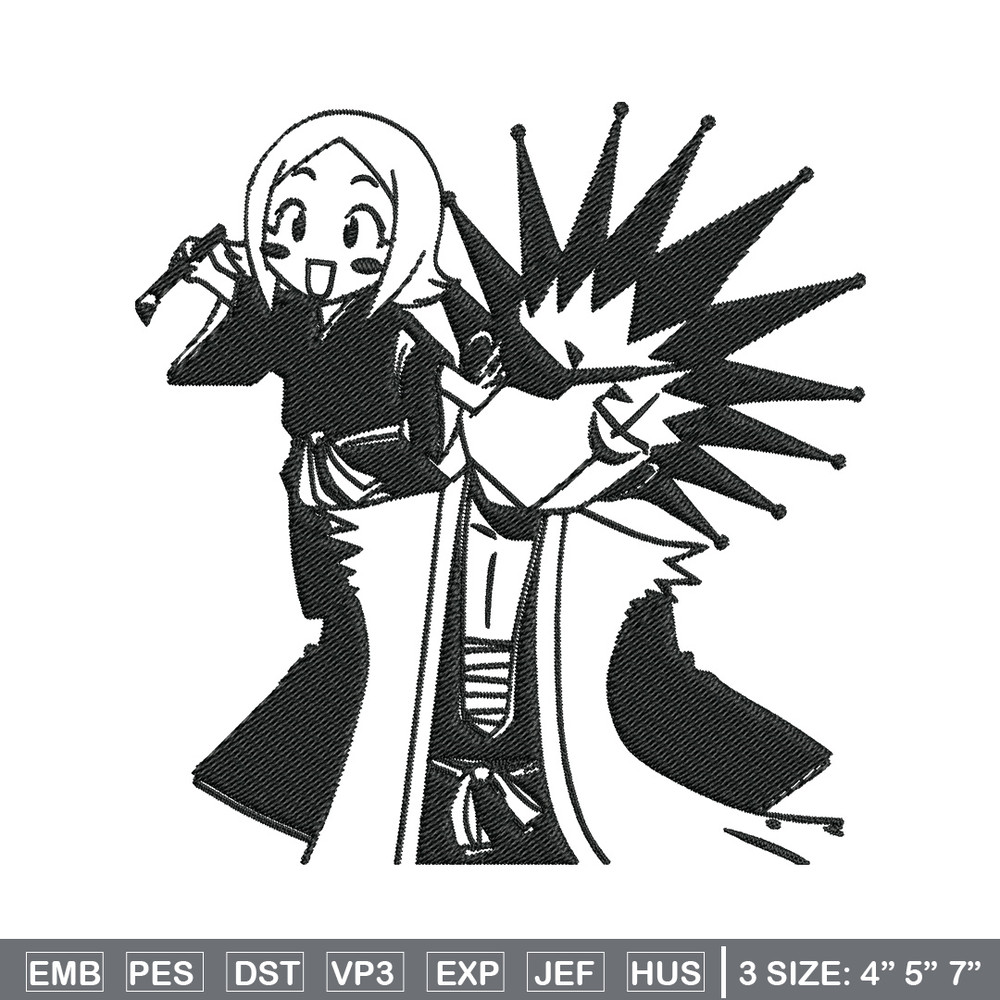 Kenpachi chibi Embroidery Design, Bleach Embroidery, Embroidery File, Anime Embroidery, Anime shirt, Digital download.jpg