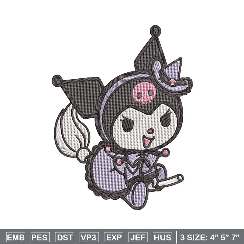 Kuromi Embroidery Design, Hello kitty Embroidery, Embroidery File,Anime Embroidery, Anime shirt, Digital download.jpg
