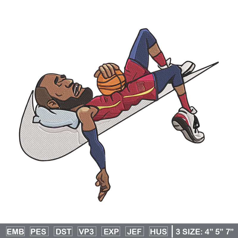 Lebron james Embroidery Design, Basketball Embroidery, Embroidery File, Nike Embroidery, Anime shirt, Digital download.jpg
