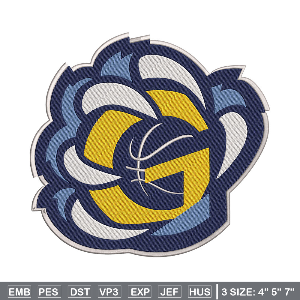 Memphis Grizzlies design embroidery design, NBA embroidery, Sport embroidery, Embroidery design,Logo sport embroidery.jpg