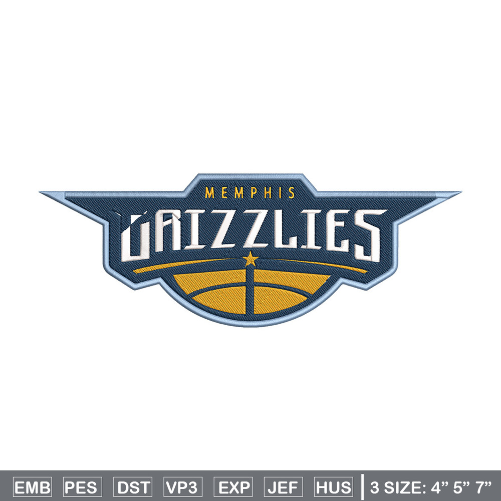 Memphis Grizzlies logo embroidery design, NBA embroidery,Sport embroidery, Embroidery design,Logo sport embroidery.jpg