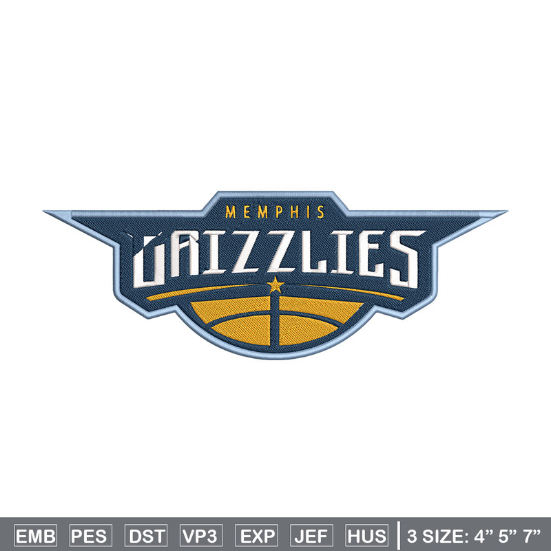 Memphis Grizzlies logo embroidery design, NBA embroidery,Sport embroidery, Embroidery design,Logo sport embroidery.jpg