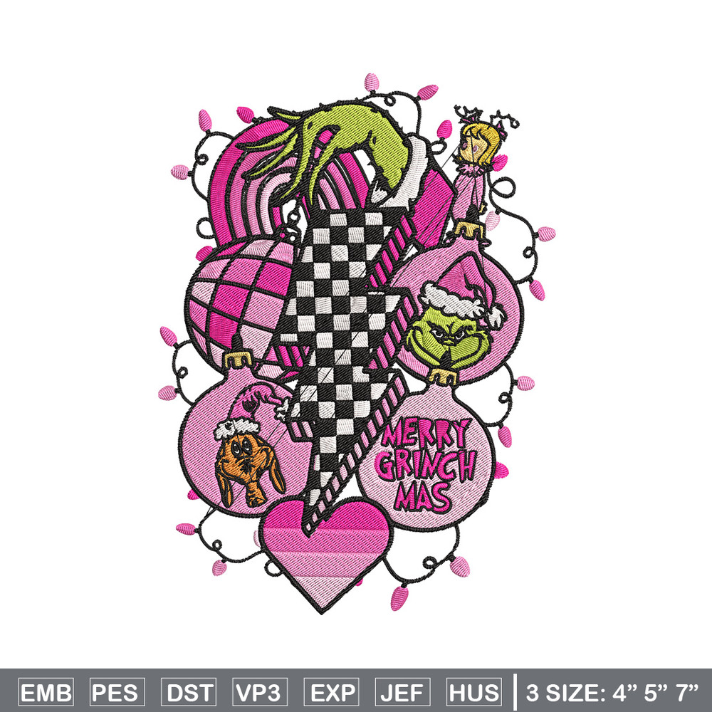 Merry grinchmas Embroidery Design, Grinch Embroidery, Embroidery File, Chrismas Embroidery, Anime shirt,Digital download.jpg
