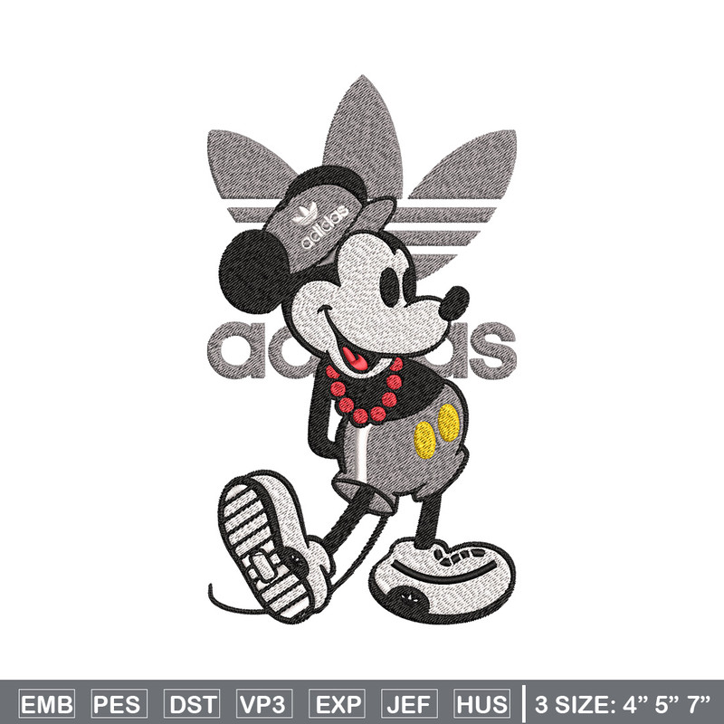 Mickey grey adidas Embroidery Design, Adidas Embroidery, Brand Embroidery, Embroidery File, Logo shirt, Digital download.jpg