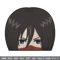 Mikasa Peeker Embroidery Design, Aot Embroidery, Embroidery File, Anime Embroidery, Anime shirt, Digital download.jpg