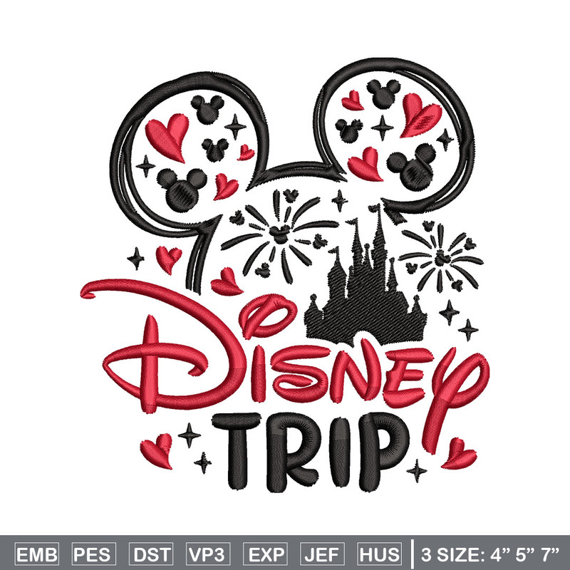 Minnie Mouse Disney Trip Embroidery Design, Disney logo Embroidery, Embroidery File, Embroidery design, Digital download.jpg