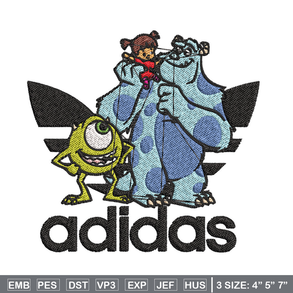Monster disney Embroidery Design, Adidas Embroidery, Brand Embroidery, Embroidery File,Logo shirt,Digital download.jpg
