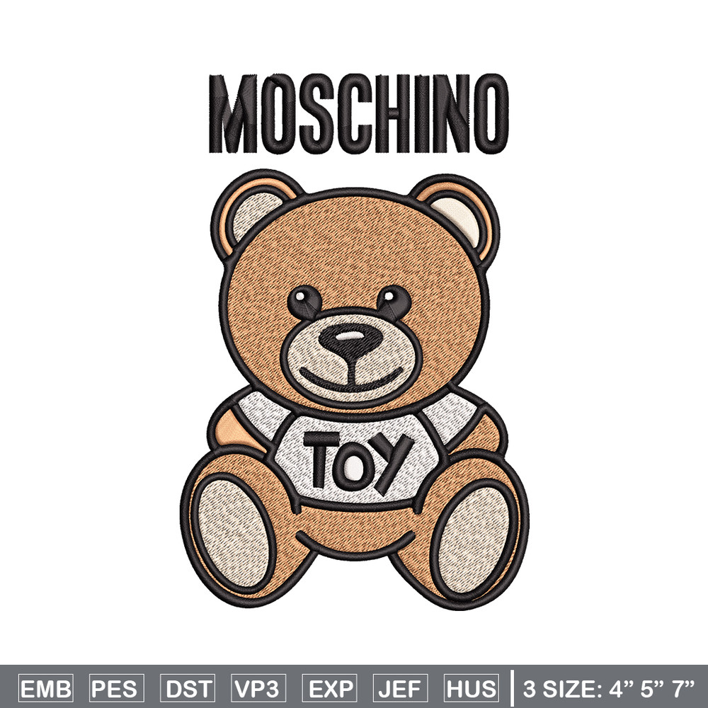 Moschino Kids Teddy logo Embroidery design, Moschino Embroidery, logo design, Embroidery File, Instant download..jpg