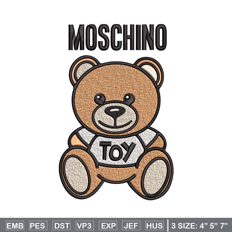 Moschino Kids Teddy logo Embroidery design, Moschino Embroidery, logo design, Embroidery File, Instant download..jpg