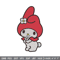 My Melody Embroidery Design, Hello kitty Embroidery, Embroidery File, Anime Embroidery, Anime shirt, Digital download.jpg