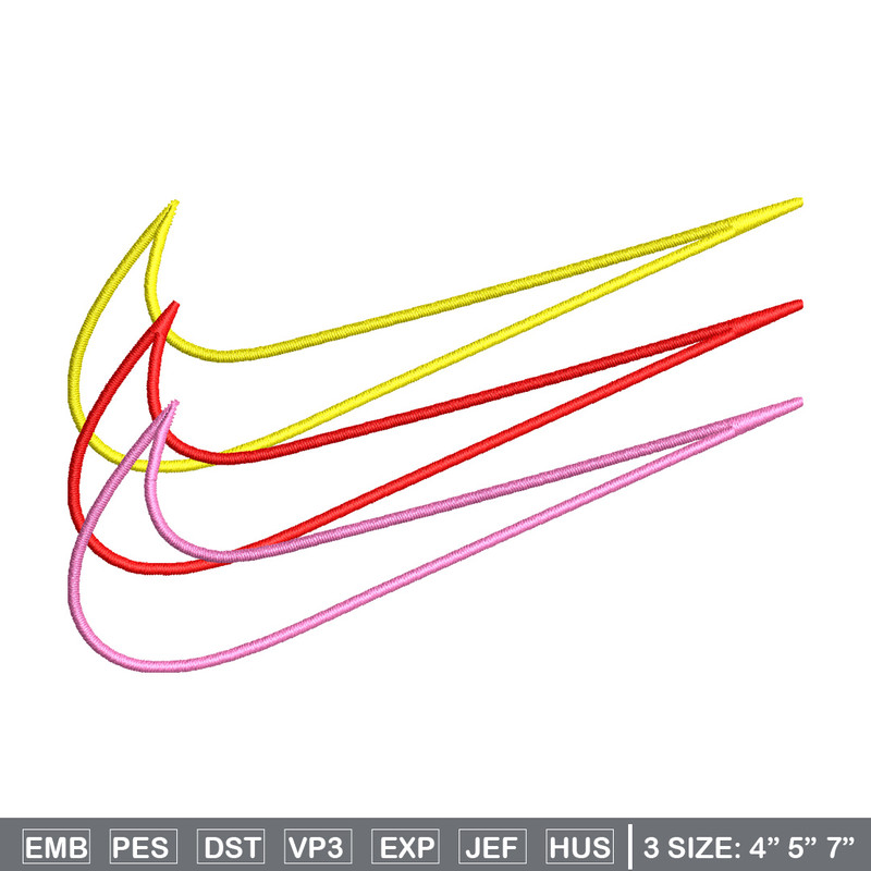 Nike 3 sign embroidery design, Logo embroidery, Nike design, Embroidery shirt, Embroidery file,Digital download.jpg