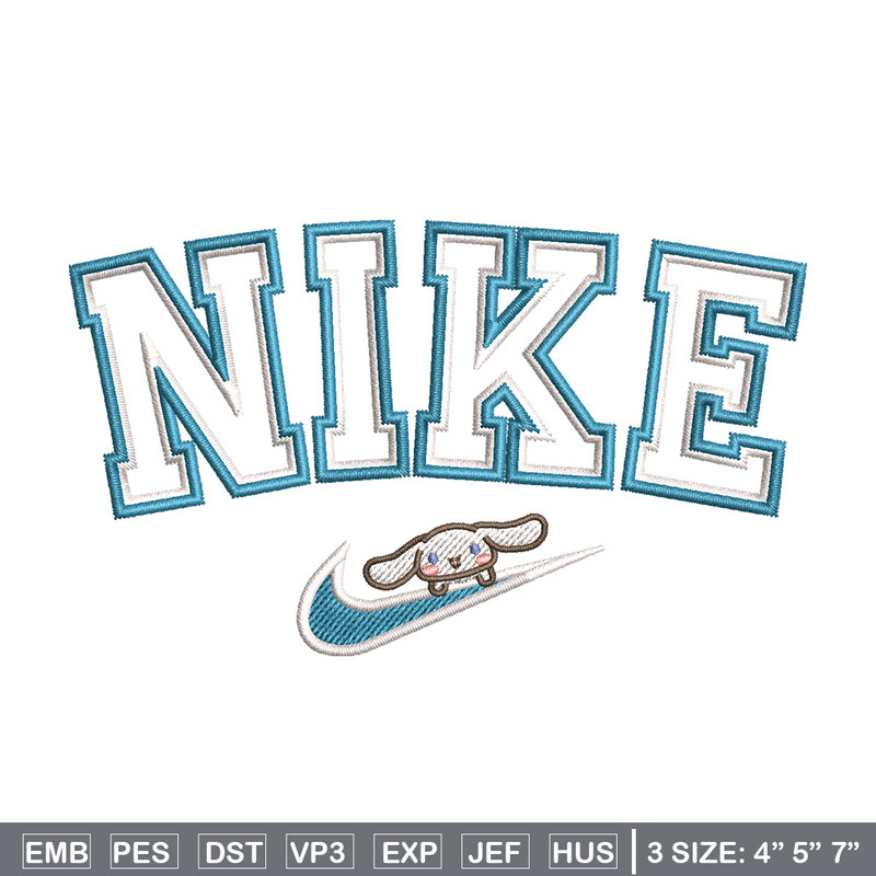 Nike bunny cute embroidery design, Bunny embroidery, Nike design,Embroidery shirt, Embroidery file, Digital download.jpg