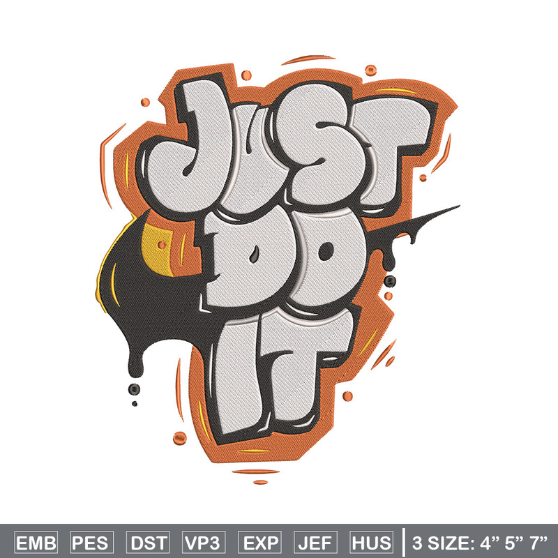 Nike just do it Embroidery Design, Logo Embroidery, Embroidery File, Nike Embroidery, Anime shirt, Digital download..jpg
