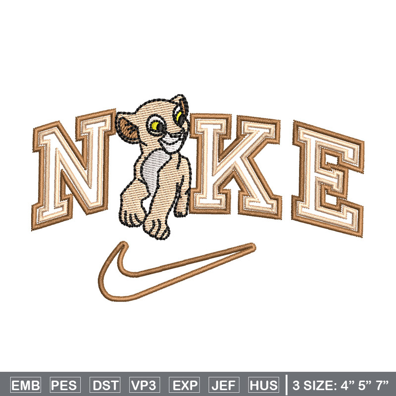 Nike tiger embroidery design, Lion king embroidery, Nike design,Embroidery file,Embroidery shirt,Digital download.jpg