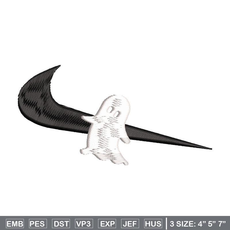 Nike x ghost embroidery design, Horror embroidery, Nike design, Embroidery shirt, Embroidery file,Digital download.jpg