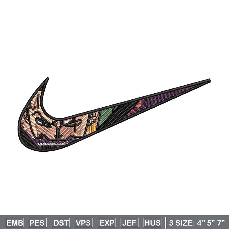 Nike x zoro embroidery design, One piece embroidery, Nike design, Embroidery shirt, Embroidery file, Digital download.jpg