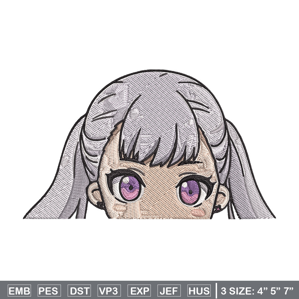 Noelle Peeker Embroidery Design, Black clover Embroidery, Embroidery File, Anime Embroidery,Anime shirt,Digital download.jpg