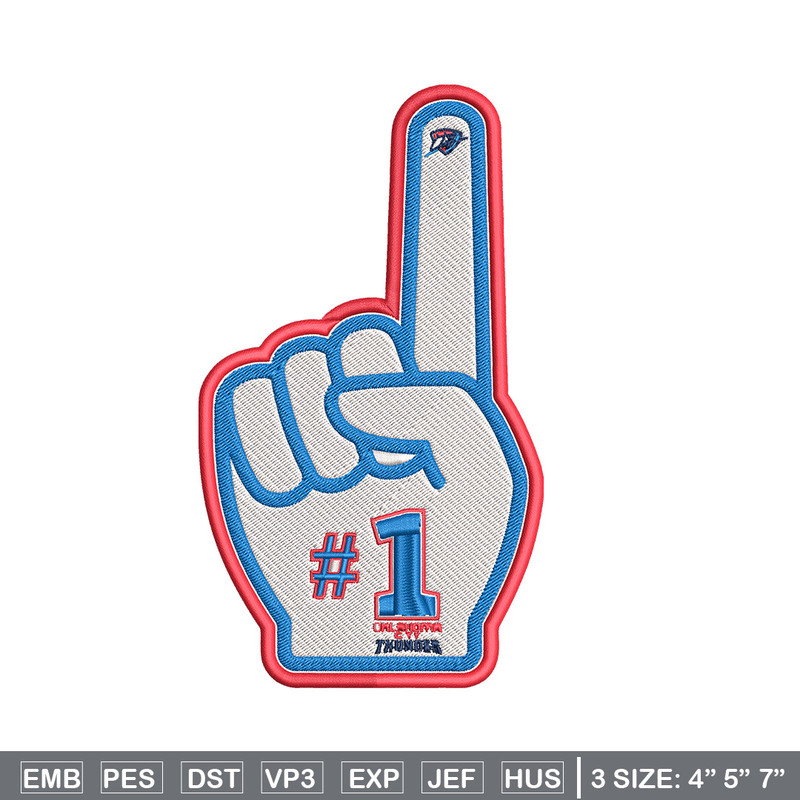 Oklahoma City Thunder no 1 embroidery design, NBA embroidery,Sport embroidery,Embroidery design, Logo sport embroidery.jpg