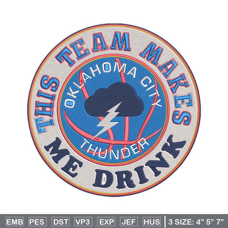 Oklahoma Thunder design embroidery design, NBA embroidery, Sport embroidery, Embroidery design, Logo sport embroidery.jpg