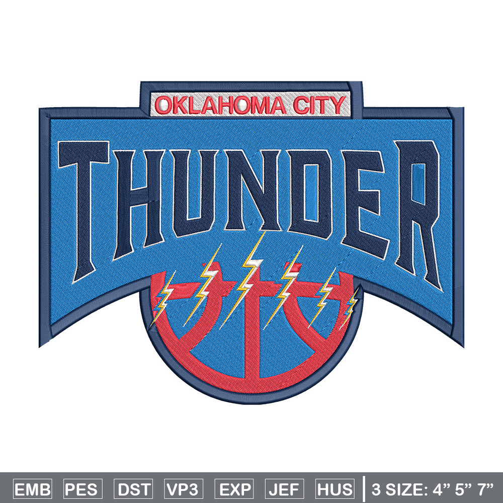 Oklahoma Thunder logo embroidery design,NBA embroidery,Sport embroidery, Embroidery design, Logo sport embroidery..jpg