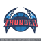 Oklahoma Thunder logo embroidery design,NBA embroidery,Sport embroidery,Embroidery design, Logo sport embroidery..jpg