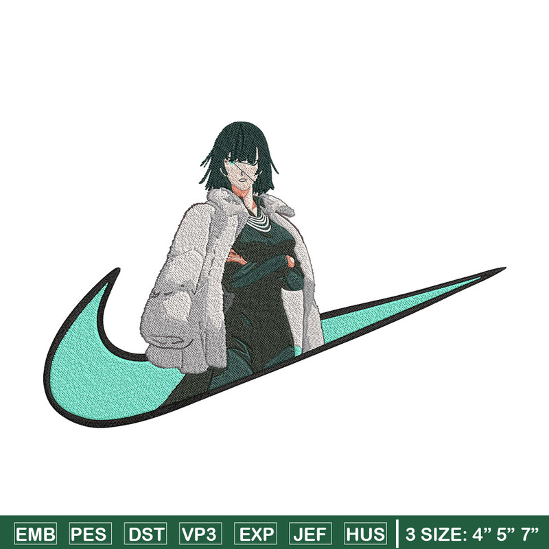 Fubuki x nike Embroidery Design, One punch man Embroidery,Embroidery File,Nike Embroidery,Anime shirt,Digital download.jpg