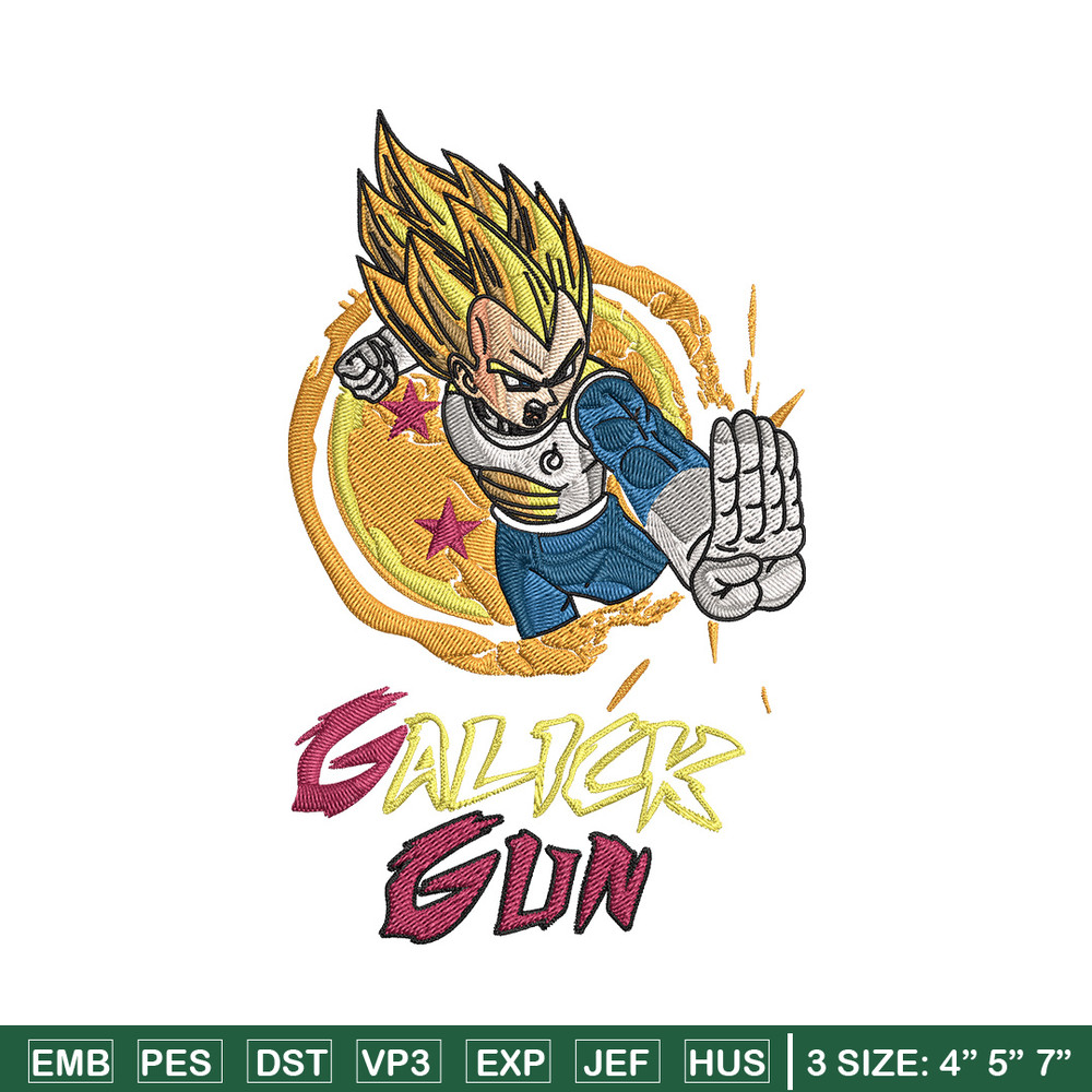 Galick gun Embroidery Design, Dragonball Embroidery, Embroidery File, Anime Embroidery, Anime shirt, Digital download..jpg