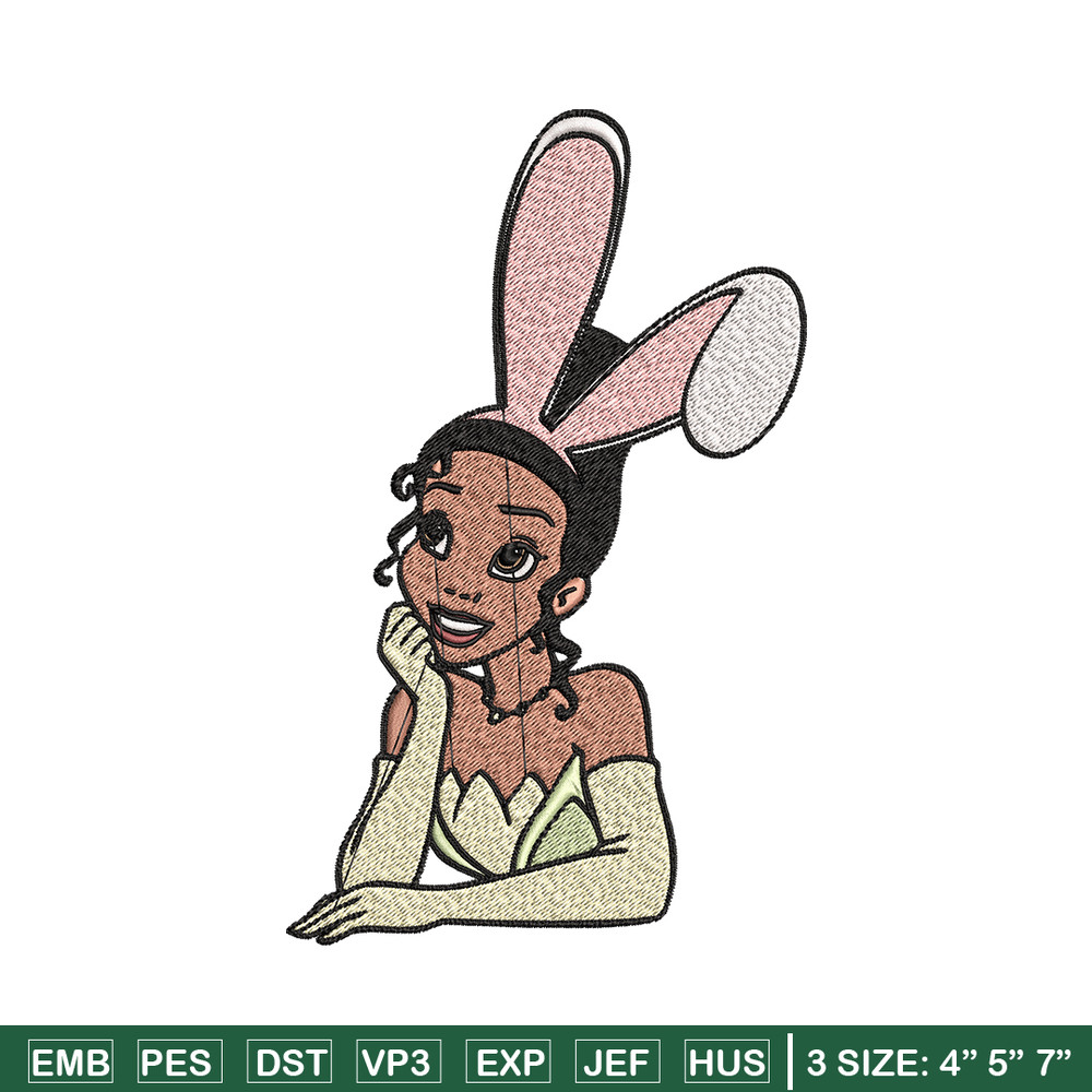 Girl bunny Embroidery design, Girl bunny Embroidery, Cartoon design, Embroidery File, logo shirt, Digital download..jpg