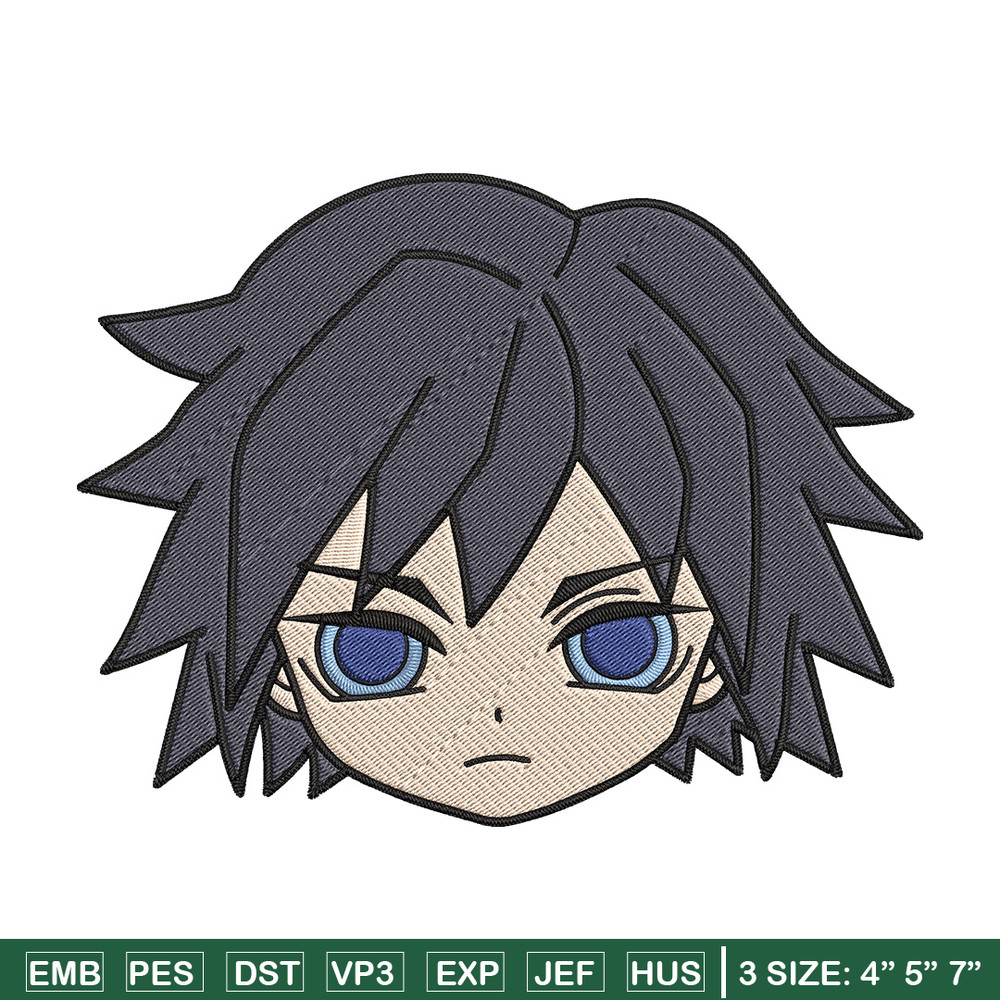 Giyuu chibi Embroidery Design,Demon slayer Embroidery,Embroidery File,Anime Embroidery,Anime shirt, Digital download.jpg