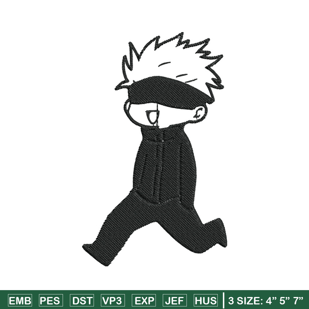 Gojo cute Embroidery Design, Jujutsu Embroidery, Embroidery File, Anime Embroidery, Anime shirt, Digital download.jpg