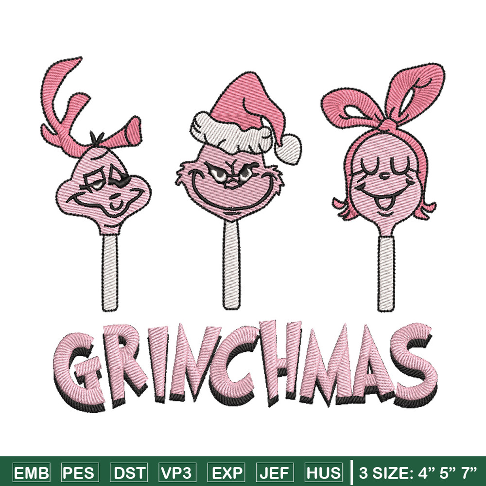 Grinchmas embroidery design, Grinch embroidery, Chrismas design, Embroidery shirt, Embroidery file, Digital download.jpg