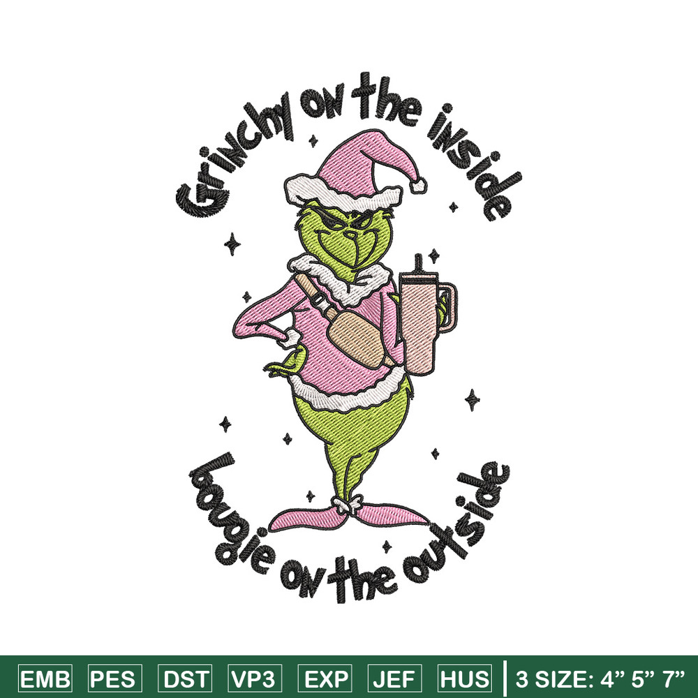 Grinchy Embroidery Design, Grinch Embroidery, Embroidery File, Chrismas Embroidery, Anime shirt,Digital download..jpg