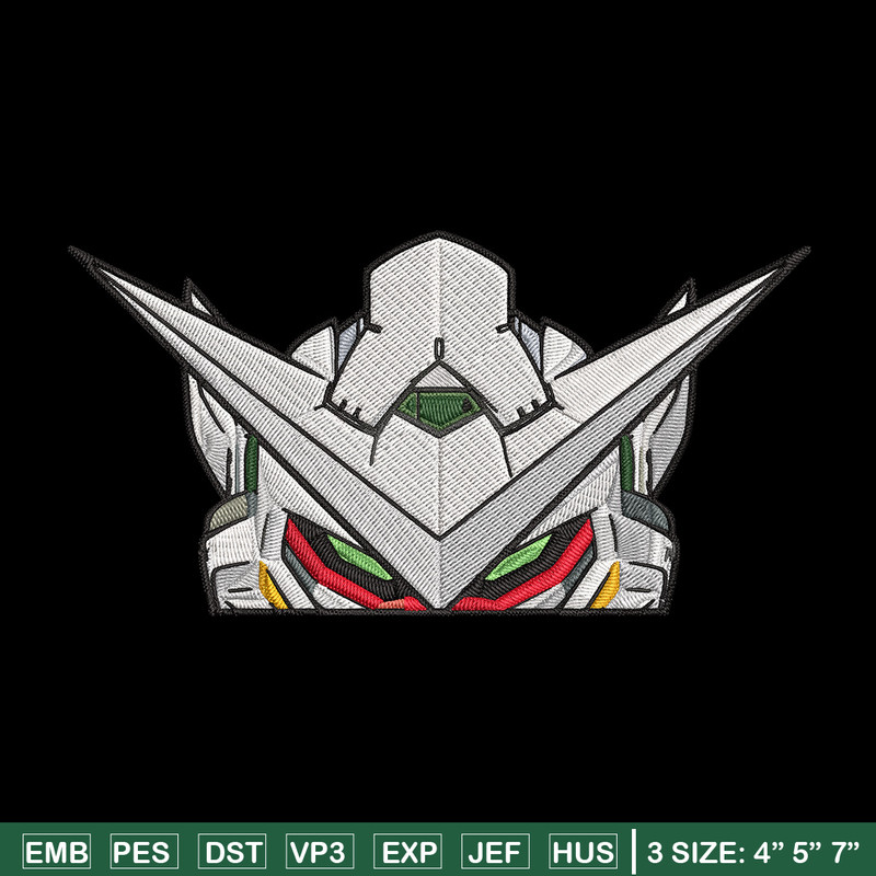 Gundam Peeker Embroidery Design, Gundam Embroidery, Embroidery File, Anime Embroidery, Anime shirt, Digital download.jpg